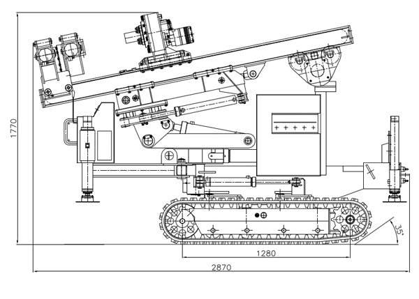 Małogabarytowa wiertnica pionowa MWG-1